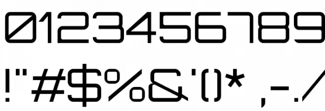 Orbitron Light Font OTHER CHARS