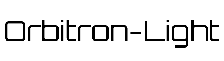 Шрифт Orbitron Кириллица
