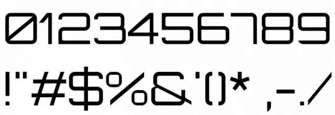 Orbitron-Light Font OTHER CHARS