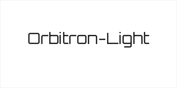 Orbitron-Light Logo
