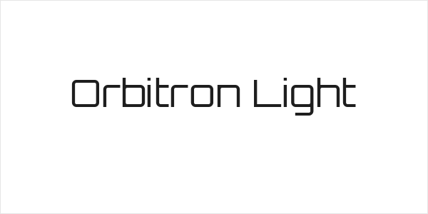 Orbitron Light Logo