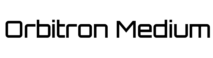 orbitron regular font
