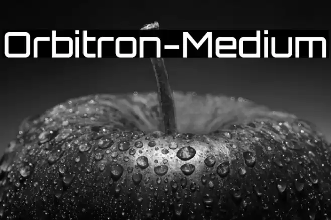 Orbitron-Medium Font examples