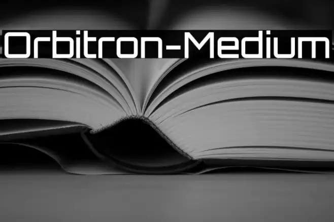 Orbitron-Medium Font examples