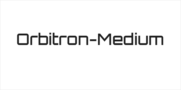 Orbitron-Medium Logo