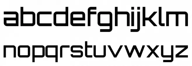 Orbitron-Medium Font LOWERCASE