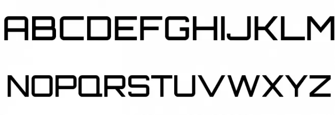 Orbitron Medium Schriftart Groß