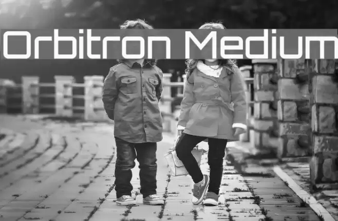 Orbitron Medium Font examples