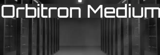 Orbitron Medium Font examples