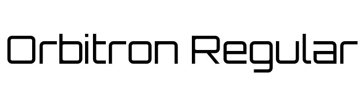 orbitron regular font