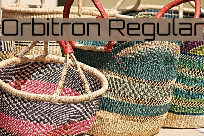 Orbitron Regular Font examples