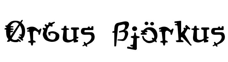 Orbus Bjorkus  Frei Schriftart Herunterladen