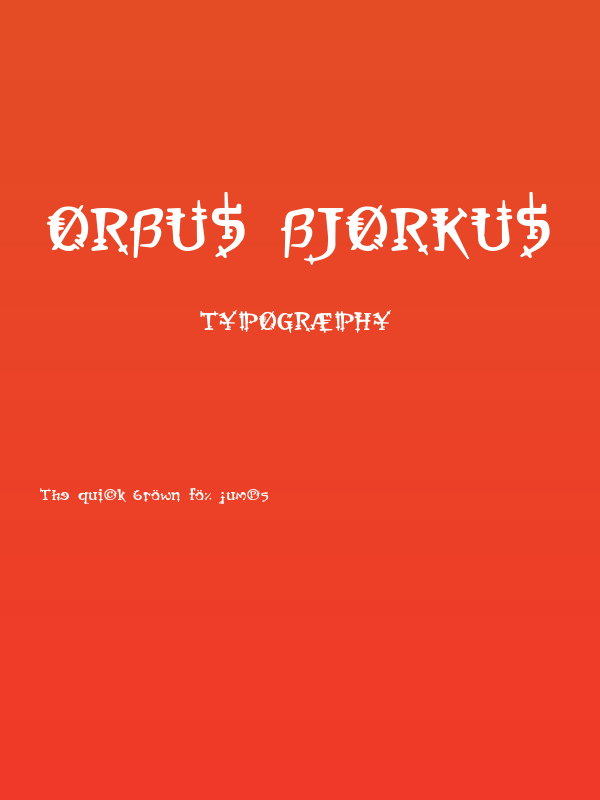Orbus Bjorkus Poster