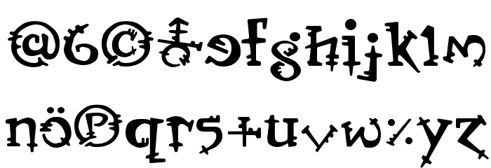 Orbus Bjorkus Font LOWERCASE