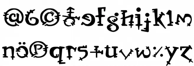 Orbus Bjorkus Font LOWERCASE