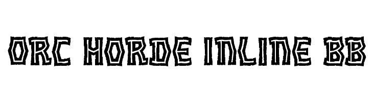 Orc Horde Inline BB  Descarca Fonturi Gratis