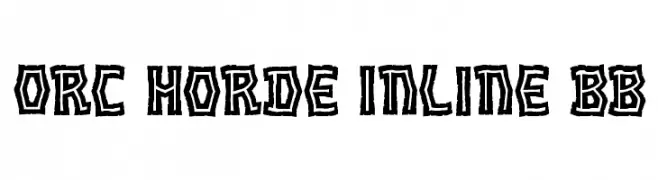 Orc Horde Inline BB  नि: शुल्क फ़ॉन्ट्स डाउनलोड