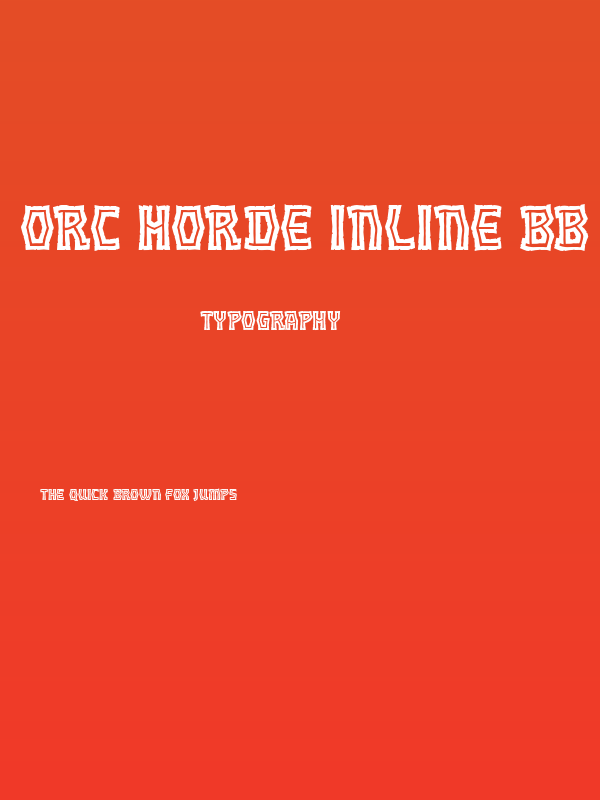 Orc Horde Inline BB Poster