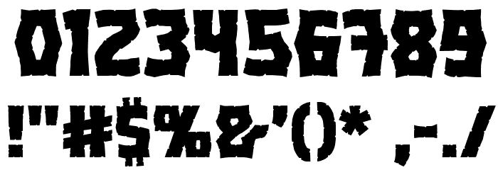OrcHordeBB Font OTHER CHARS