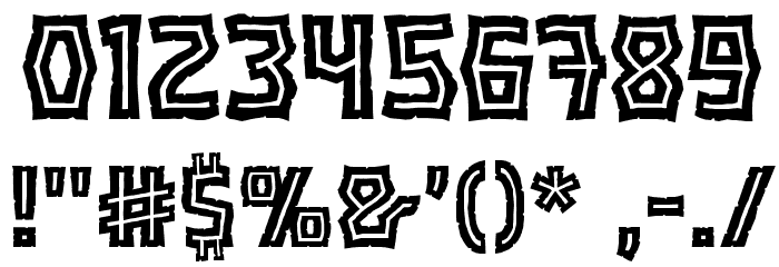 OrcHordeInlineBB Font OTHER CHARS