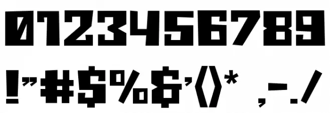 Orca-Chase Font OTHER CHARS