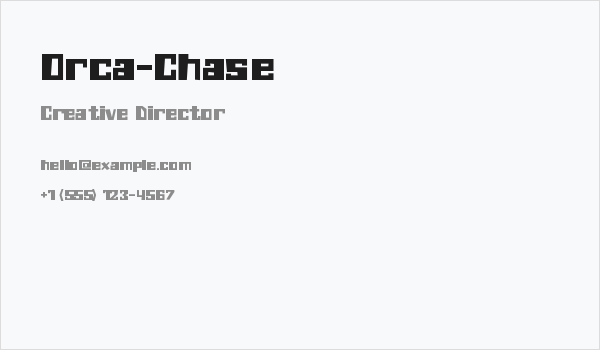 Orca-Chase Business Card