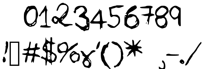 OrcaScript Font OTHER CHARS