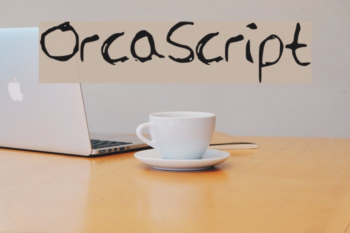 OrcaScript Font examples