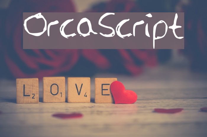OrcaScript Font examples