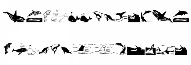 Orcas Fonte MAIÚSCULAS