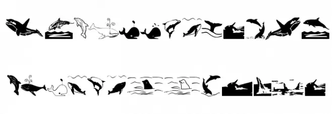 Orcas Schriftart Kleinbuchstaben
