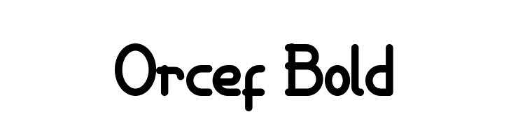 Orcef Bold  font caratteri gratis