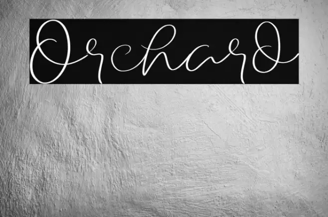 Orchard Font examples