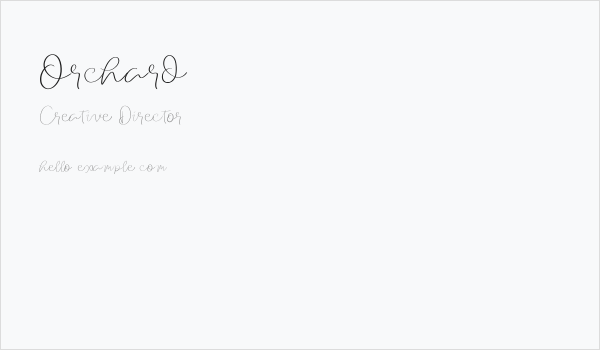 Orchard Business Card