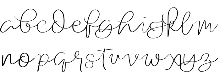 Orchard Font LOWERCASE