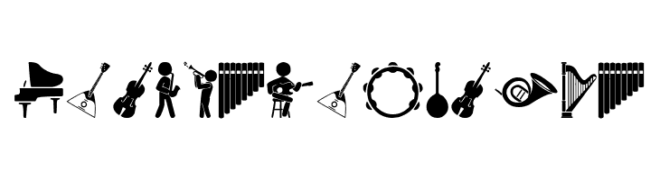 Orchestra Icons  フリーフォントのダウンロード