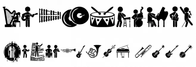 Orchestra Icons Font OTHER CHARS