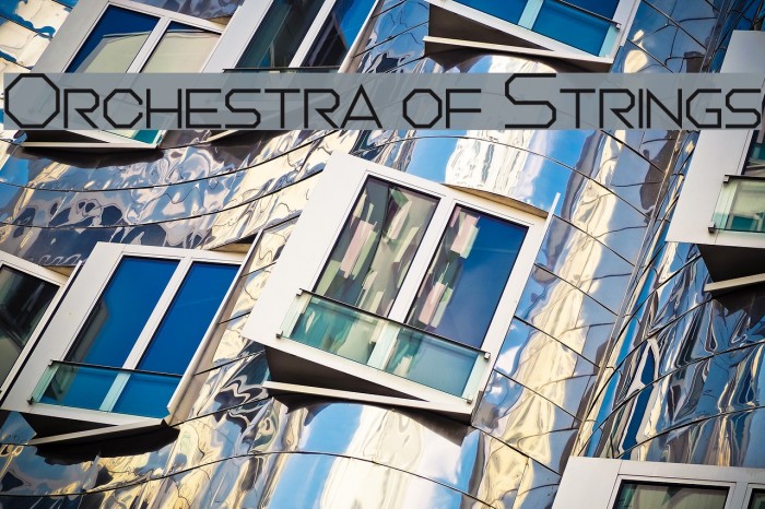Orchestra of Strings Font examples
