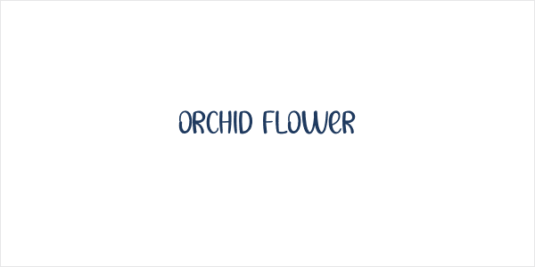 Orchid Flower Logo