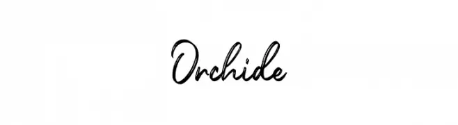 Orchide  Frei Schriftart Herunterladen