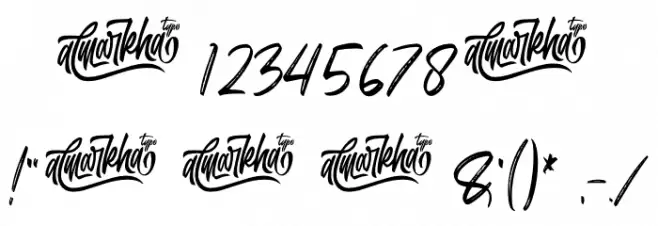 Orchide Font OTHER CHARS