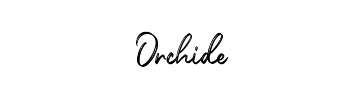 Orchide  免费字体下载