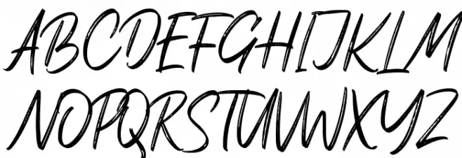 Orchide Schriftart Groß