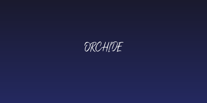 Orchide Social Header