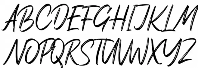 Orchide Font UPPERCASE