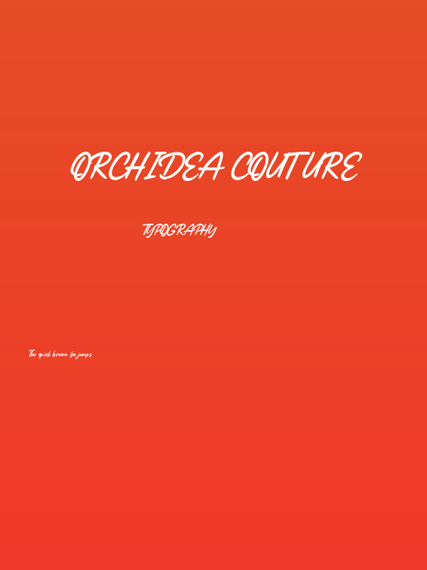 Orchidea Couture Poster
