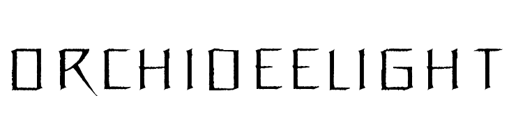 OrchideeLight  フリーフォントのダウンロード
