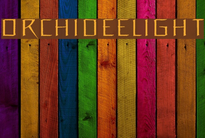 OrchideeLight Font examples