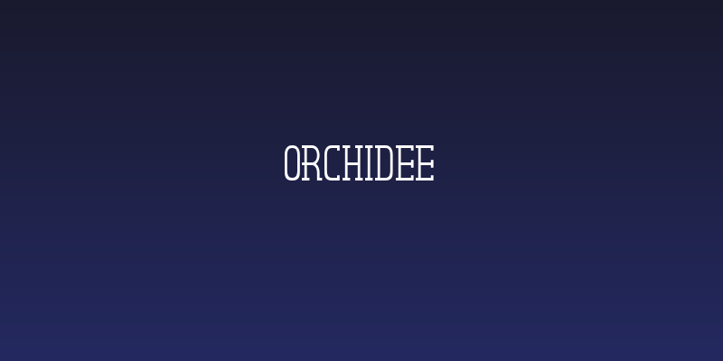 Orchidee Social Header