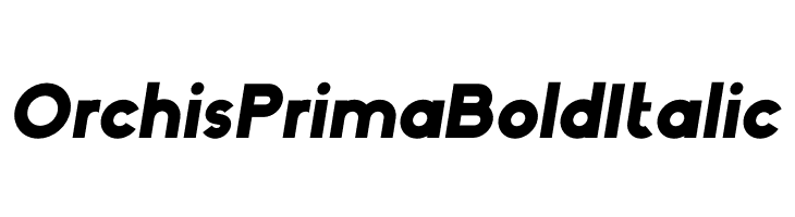 Orchis Prima Bold Italic  Frei Schriftart Herunterladen
